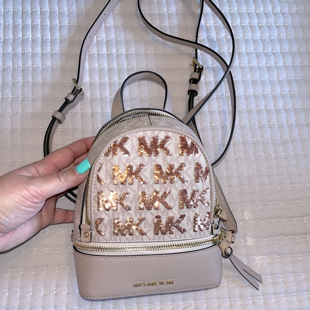Michael Kors Pink Mini Backpack